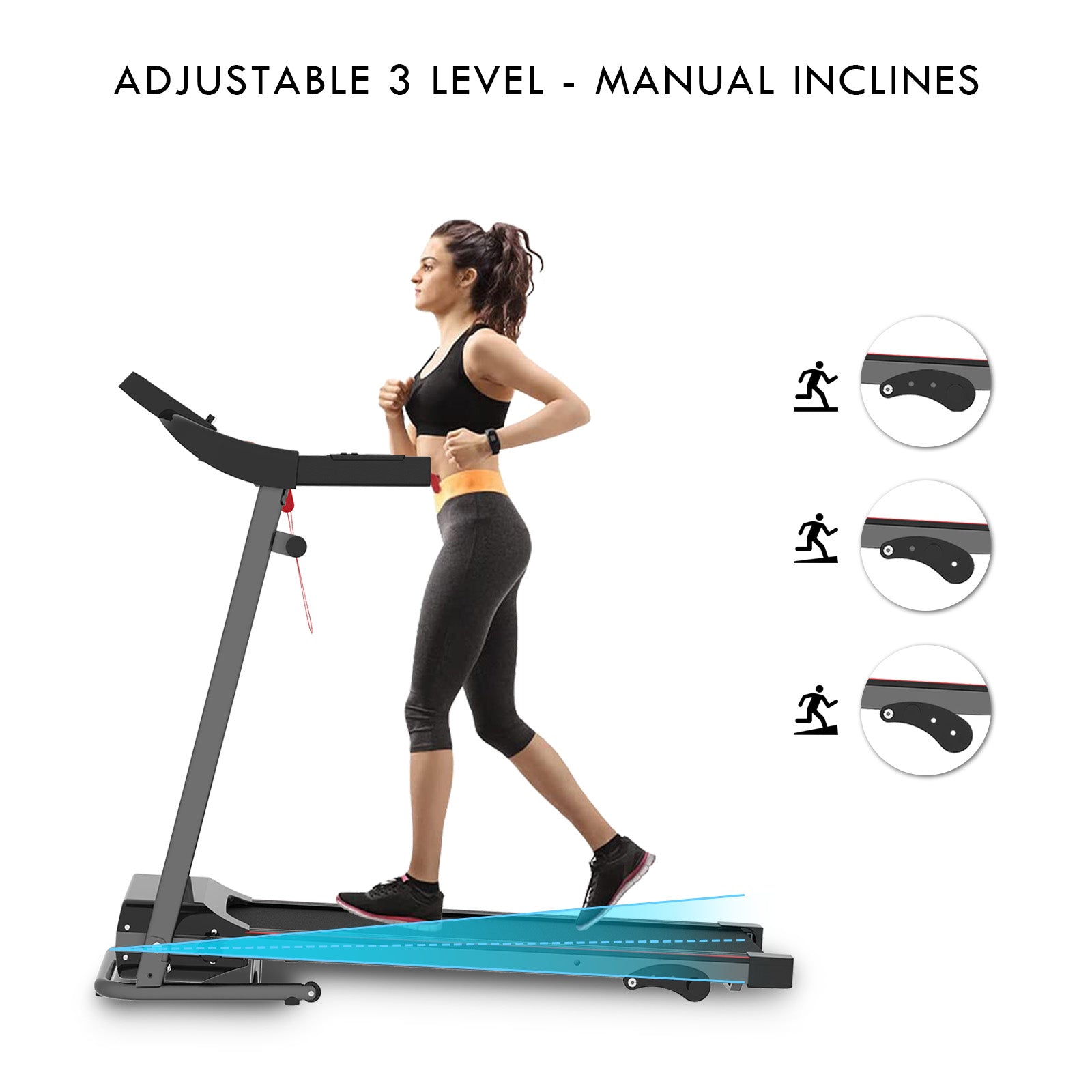 FLIMDER Foldable Treadmill with Incline for Home, Folding Treadmill for Small Spaces